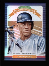 AARON JUDGE 2020 DONRUSS #30 DIAMOND KINGS MILESTONE STAT LINE #013/200 BC4418