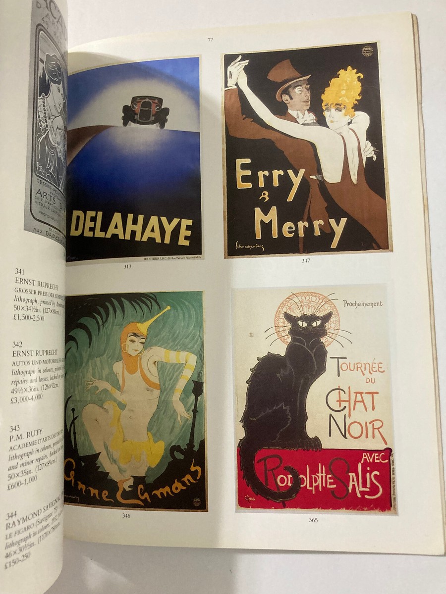 Christie's 19th and 20th Century Posters 1990 Auction Catalog