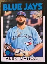 2021 Topps Update Series Alek Manoah 1986 35th Anniv. Rookie #86B-11 Blue Jays