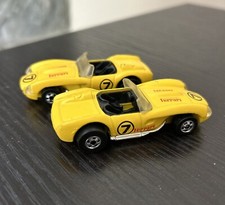LOT VTG Hot Wheels Blackwall Ferrari Convertible 7 Yellow 1990 Malaysia