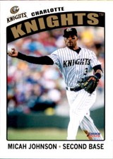 2015 Charlotte Knights Choice #12 Micah Johnson Indianapolis Indiana IN Card