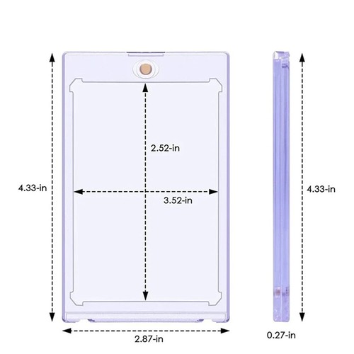 Magnetic Trading Sports Card Holders 35-130PT One-Touch Hard UV Protection - Picture 8 of 15
