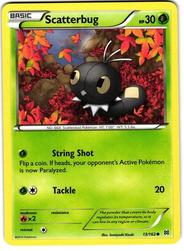 Scatterbug 13/162 Pokemon XY: BREAKthrough