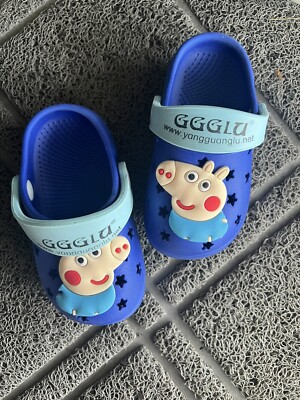 Blue Peppa Pig George clogs Length :14cm Toddler Wore