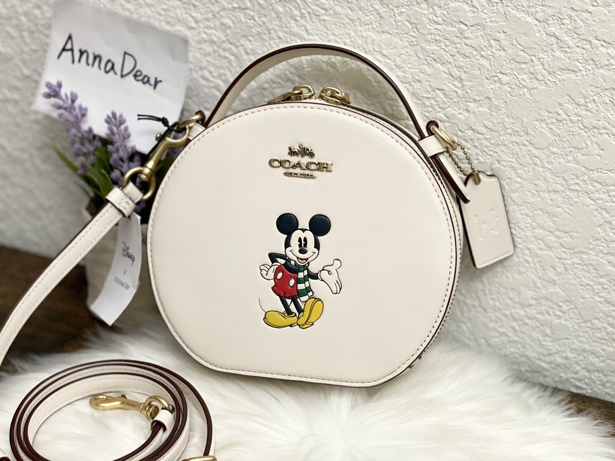 coach disney コラボ バッジ NWT Coach CM856 Disney X Coach Canteen Crossbody With Mickey Mouse