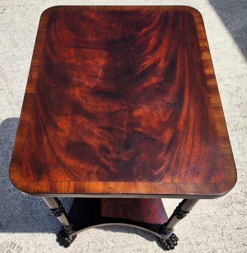 Claw Footed Occasional Lamp Side Table Vintage by Hickory Chair Co - Picture 8 of 14