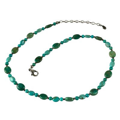 Barse Sterling Silver Turquoise Bead Necklace