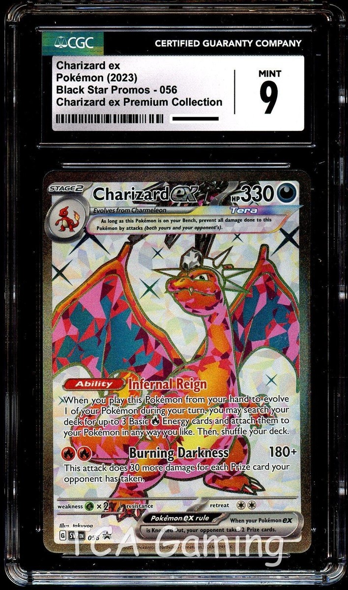 CGC 9 MINT Charizard Ex SVP056 Premium Collection HOLO PROMO