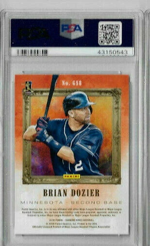 2018 Panini Diamond Kings Brian Dozier Gallery of Stars PSA 10 - Image 2 of 2