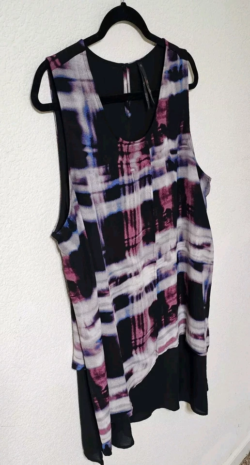 Блузка женская Melissa McCarthy Seven7 1X декольте пуловер туника без рукавов - Изображение 3 из 4