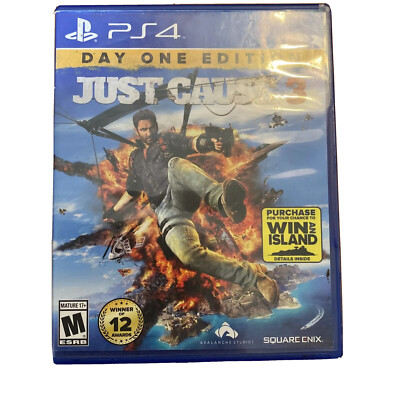 Just Cause 3 (PlayStation 4, 2015) Day One Edition PS4 Video Game Tested