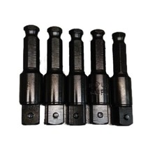 WHITE-USA&nbsp; LINEMAN'S 7/16" to 1/2" IMPACT SOCKET ADAPTER WITH DETENT PIN Lot Of5