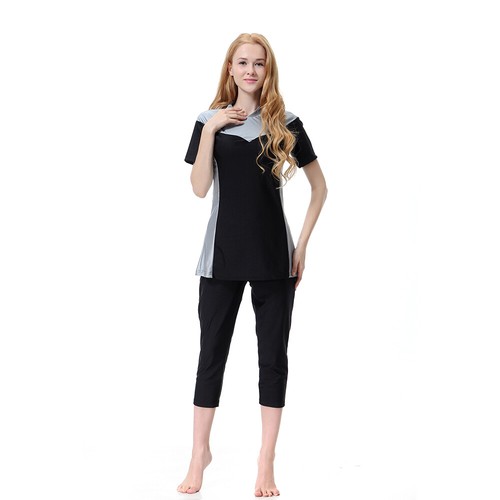 Traje de baño de vacaciones de verano cubierta completa para mujeres musulmanas 3 piezas ropa de playa - Imagen 93 de 145