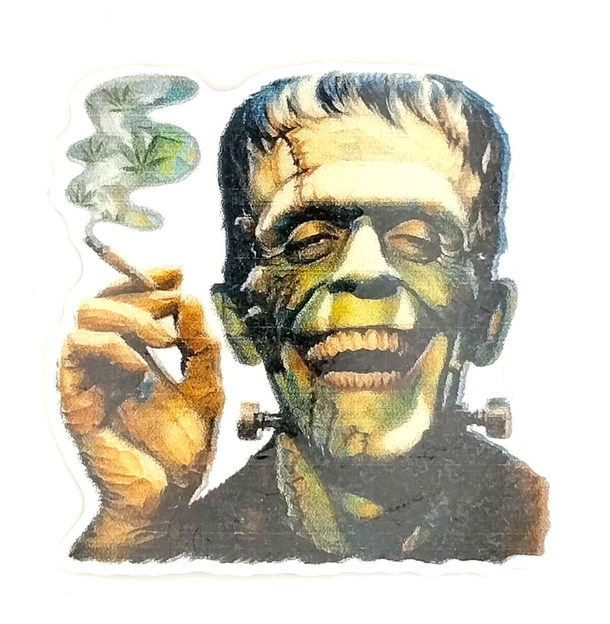 Frankenstein Vinyl UV Safe Cannabis Weed Marijuana Sticker UV Resistant Weed 420