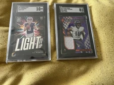 JJ McCARTHY LIGHT IT UP SGC 10 And JUSTIN JEFFERSON FIRE-9 FIRE FABRIC