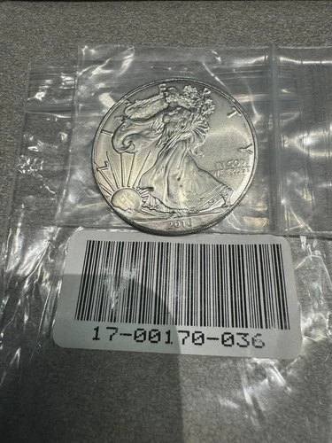 2016 Silver American Eagle BU Coin 1 Oz US $1 Dollar Fine .999