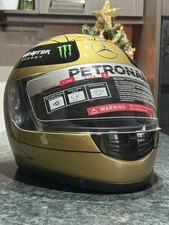 Casco oro M. Schumacher Mercedes GP formula 1 Spa 2011 taglia 1/1