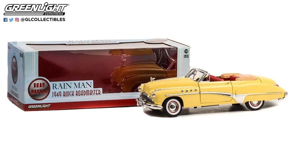 1949 BUICK ROADMASTER CONVERTIBLE "RAIN MAN" 1/18 DIECAST BY GREENLIGHT 13616