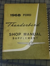 1968 Ford Thunderbird Shop Manual Supplement Original