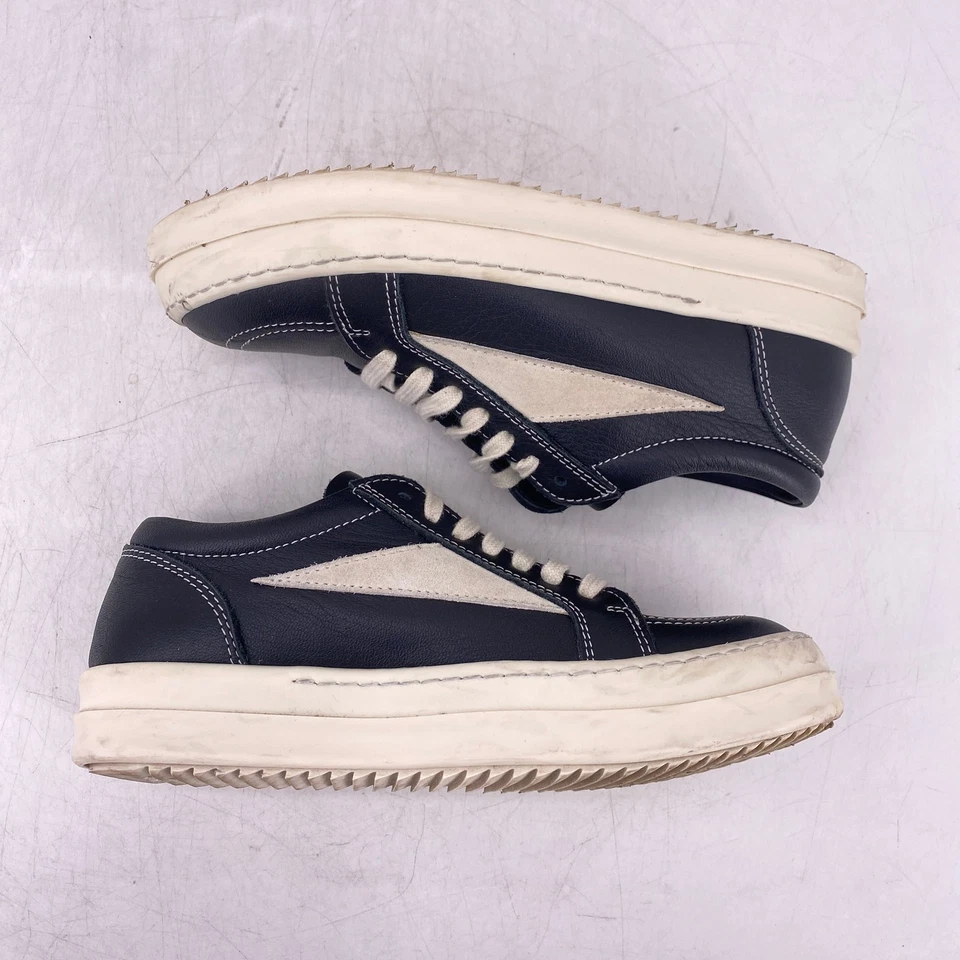 Rick Owens Low Top "VINTAGE BLACK" - Size 2.5Y - BG01C7891 981 (13980-1) - Image 3 of 4