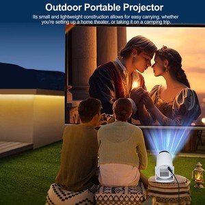 AU Projecteur portable de prise 720P Home Théâtre 2.4G WiFi Affichage sans fil à chaud