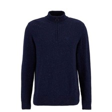 Barbour Essential Tisbury Half Zip Knitted Jumper Navy