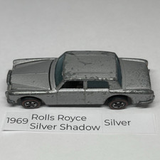 Hot Wheels 1969 Rolls-Royce Silver Shadow Silver 1:64 Diecast Hood