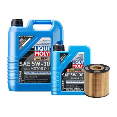 6L Liqui Moly Longtime High Tech 5W-30 Hengst Oil Change Kit for Volvo 2.3/2.4L