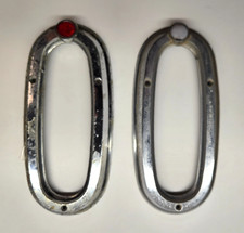  Vintage Pair 1950 Studebaker Commander Chrome Tail Light Bezels