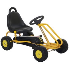 4 Wheel Pedal Go Kart For Kids 3-6 Years Adjustable Seat
