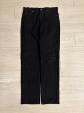 Vintage Levi  s 505 Orange Tab Black Jeans 36x34 Regular Fit Straight Leg Style