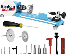 Mini Torno Máquina de Torno de Madera Multiusos Tipo Torno Fresado Corte Rectificado