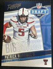 Patrick Mahomes 2017 Prestige Rookie Draft Big Board Chiefs Insert #1 Football