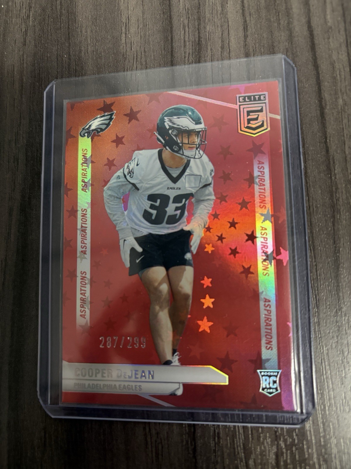 Cooper DeJean 2024 Donruss Elite #171 Aspirations Stars /299 (RC) Eagles