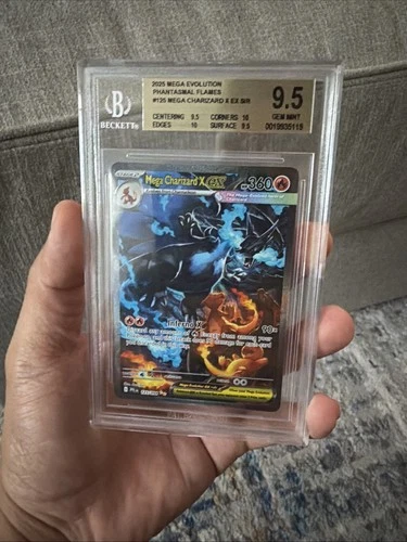 MEGA CHARIZARD X BGS 9.5 2025 POKEMON PHANTASMAL FLAMES PFL EN #125/094 EX SIR