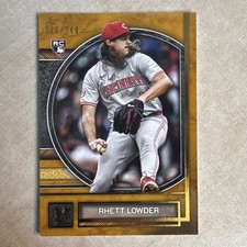 Topps Museum Collection 2025 Rhett Lowder Reds Gold Rookie #49 /249 RC