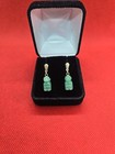 Earrings, W/ Original Box, $350 Msrp! 14K Beautiful Elegant Jade jadeite Earring