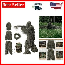 Versatile 5 in 1 Ghillie Suit for Hunting & Outdoor Activities - Ages S to XXL