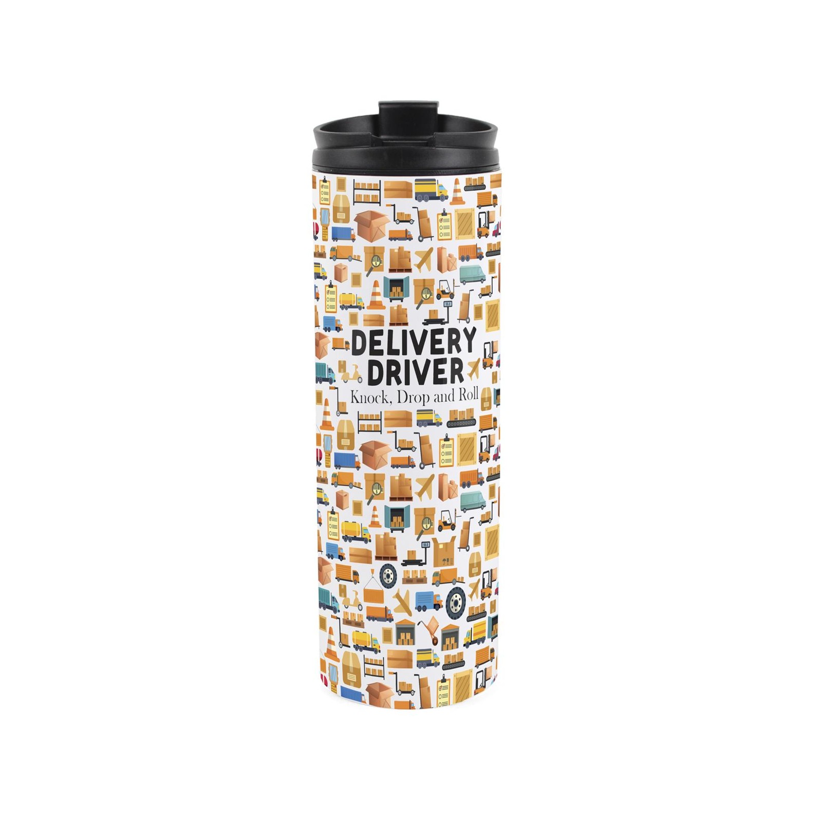 Delivery Driver Travel Flask - Reusable Stainless Steel Vacuum-Sealed 500ml Gift