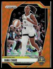2024 Panini Prizm WNBA 72 Dana Evans Chicago Sky Orange 67/99