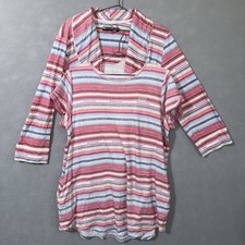 Lauren Ralph Lauren Robe Nightgown Set Knit Cotton Stretch Comfort Women  s Large