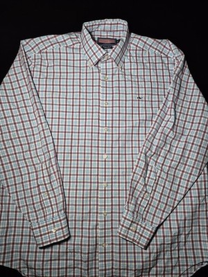 Mens Large Vineyard Vines Whale Shirt Long Sleeve Button Up Shirt