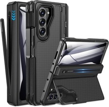 for Galaxy Z Fold 5 Case Original Builtin Screen Protector with S Pen Holder
