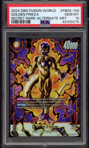 Golden Frieza [Alternate Art] FB02-140 Dragon Ball Fusion World Blazing Aura card