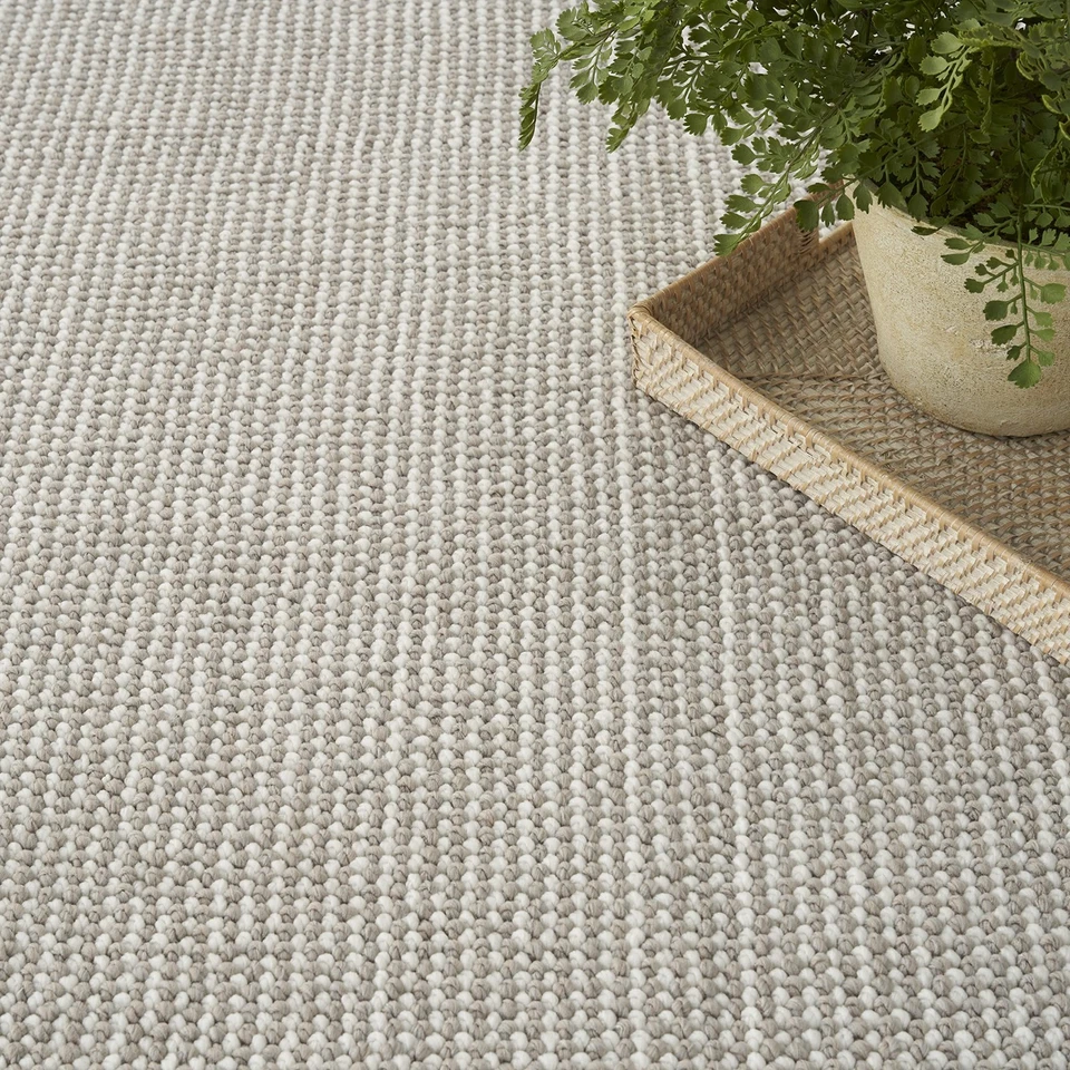 Домашний текстурированный домашний ковер мокко цвета слоновой кости 5 x 7 футов для помещений - Изображение 4 из 4