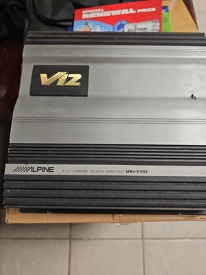 ALPINE MRV-F303 4-Channel Car Amplifier Tested Working Japan JDM Car Audio