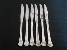 6 ONEIDA Distinction SPRING GLEN Deluxe HH Stainless Dinner Knives 9"