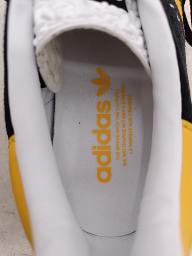 Baskets Adidas homme officiel UK 9 noires rayées 100% autres