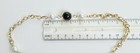 Gold Tone Faux Pearl & Black Bead Station 48" Oval Link Chain Necklace No Clasp — photo 9