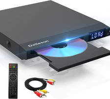 All Region Free Compact DVD Player for TV, Microphone Jack, AV Output  USB Inpu